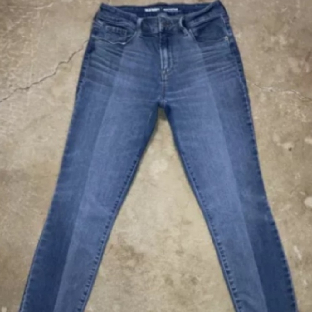 Old Navy Rockstar two-tone stretch skinny jeans